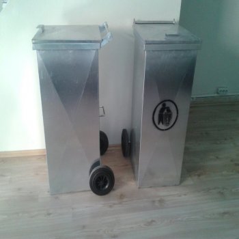 120 Litre Metal Çöp Konteyner